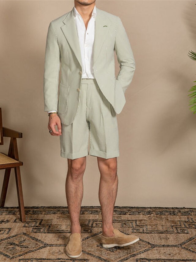 Two-Piece Wedding Suit For Men - Tailored Fit With Single Breasted Two-Button Design