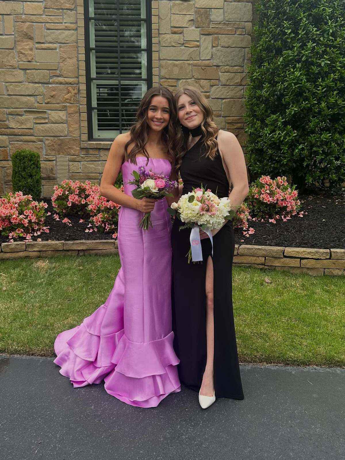 Strapless Mermaid Ruffle Long Prom Dress with Slit