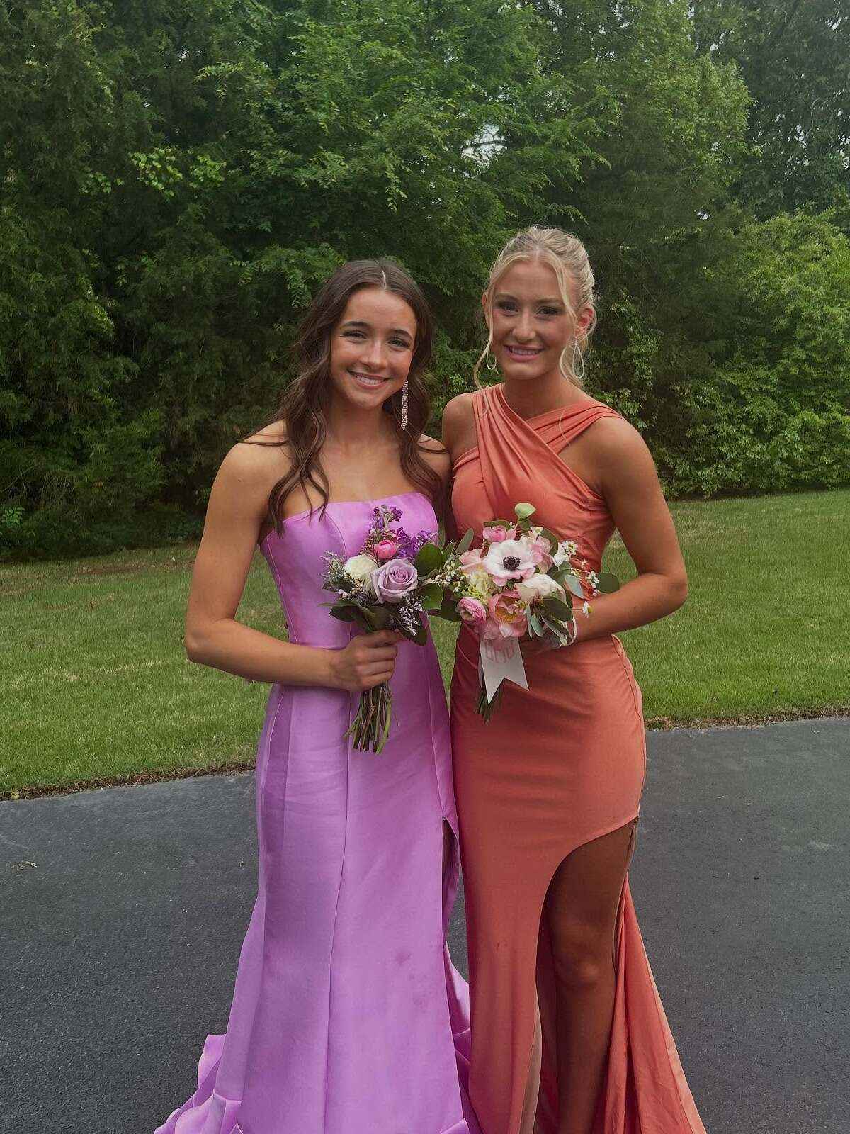 Strapless Mermaid Ruffle Long Prom Dress with Slit