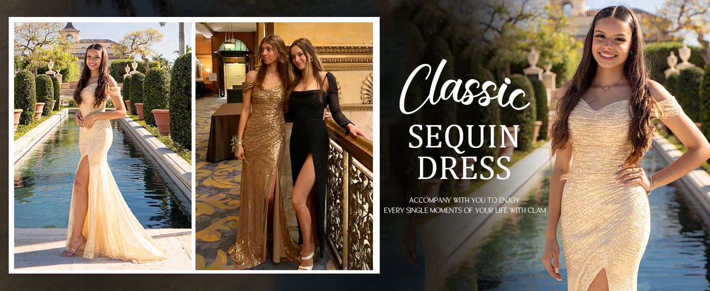 sequin prom dresses 2025 sprakly sequin prom dresses for women sequin mermaid evenig prom gowns