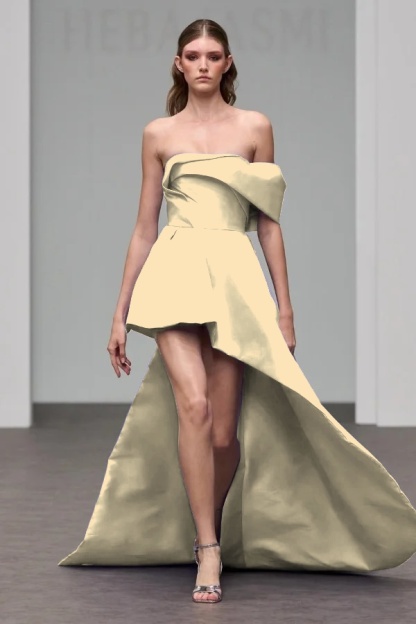 One Shoulder Sleeveless A Line Short Prom Dress With Pleated