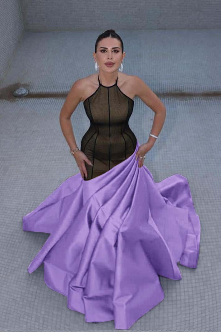 Stunning Halter Sleeveless Long Mermaid Prom Dress With Pleated