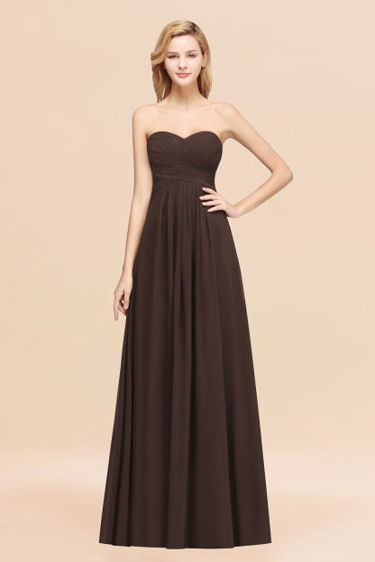 BMbridal Vintage Sweetheart Long Grape Affordable Bridesmaid Dresses Online-BMbridal