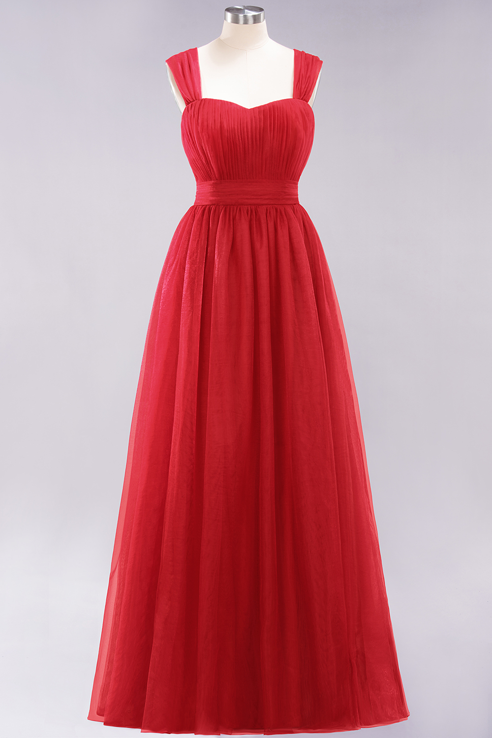 BMbridal Gorgeous Sweetheart Straps Ruffle Burgundy Bridesmaid Dresses Online-BMbridal