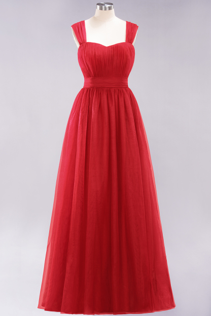 BMbridal Gorgeous Sweetheart Straps Ruffle Burgundy Bridesmaid Dresses Online-BMbridal