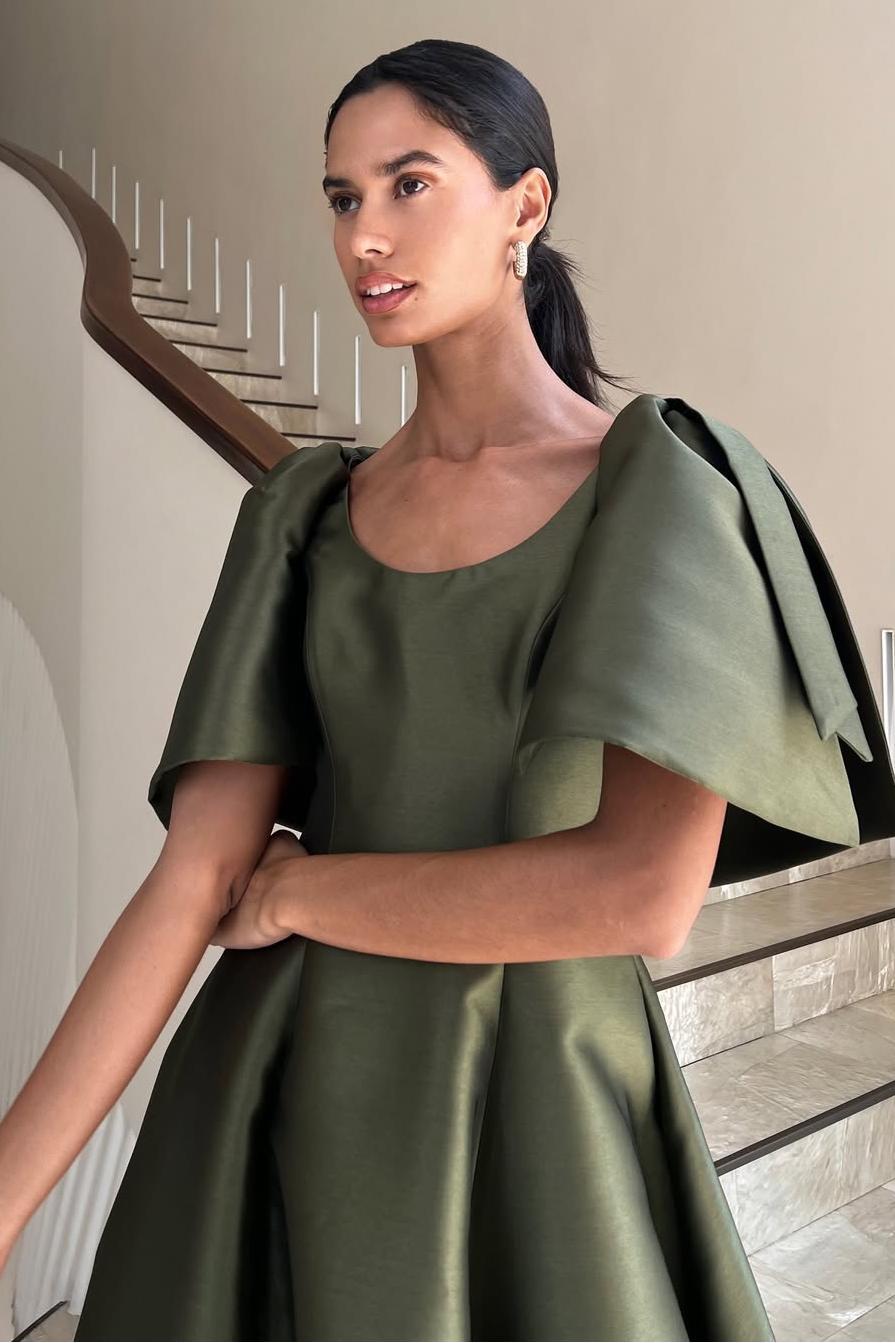 Jewel Neck Short Sleeves Long A Line Prom Dress With Pleated