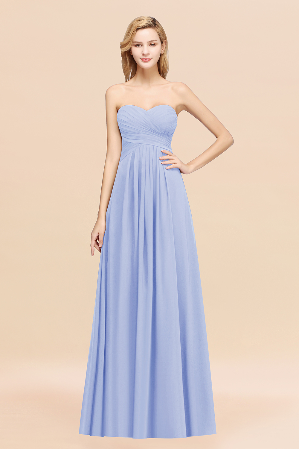 BMbridal Vintage Sweetheart Long Grape Affordable Bridesmaid Dresses Online-BMbridal