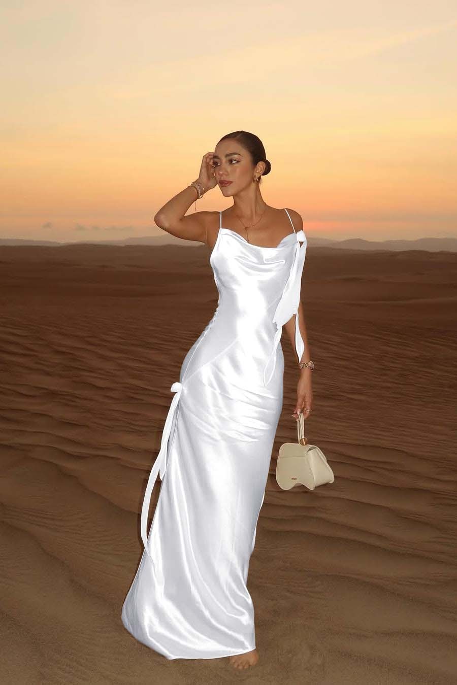 Spaghetti Strap Backless Sleeveless Long Mermaid Prom Dress With Pleated