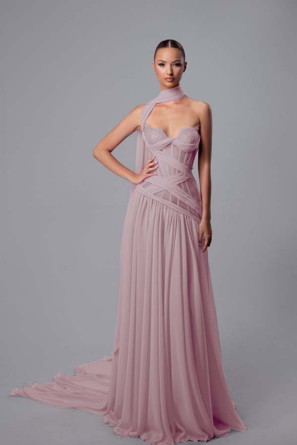 Strapless Sweetheart Sleeveless Long Prom Dress With Pleated
