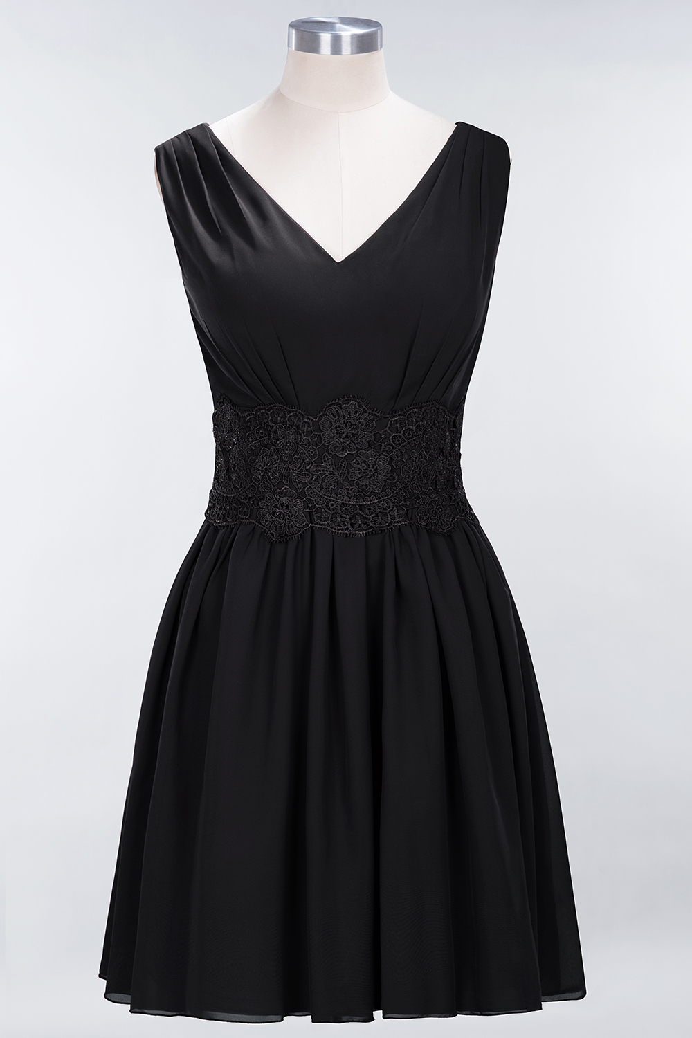 BMbridal Pretty V-Neck Short Sleeveless Lace Bridesmaid Dresses Online-BMbridal