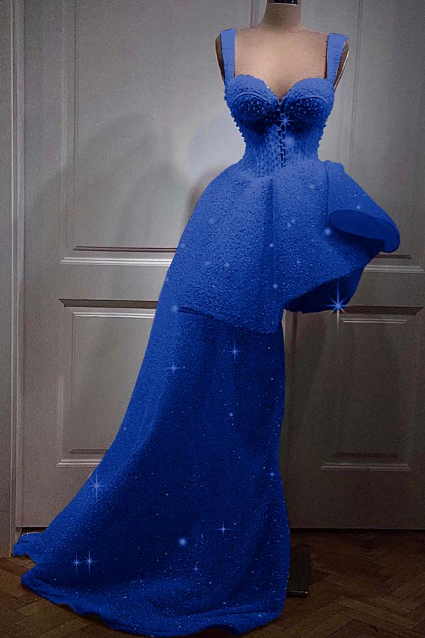 Spaghetti Strap Sweetheart Sleeveless Short Prom Dress With Sequins