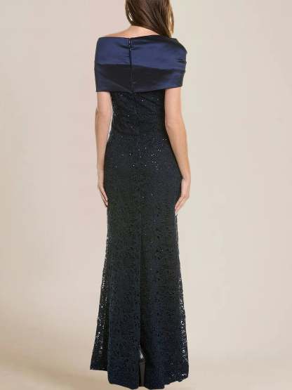 Off-the-Shoulder Lace Trumpet/Mermaid Mother of the Bride Dresses Featuring Applique & Beading