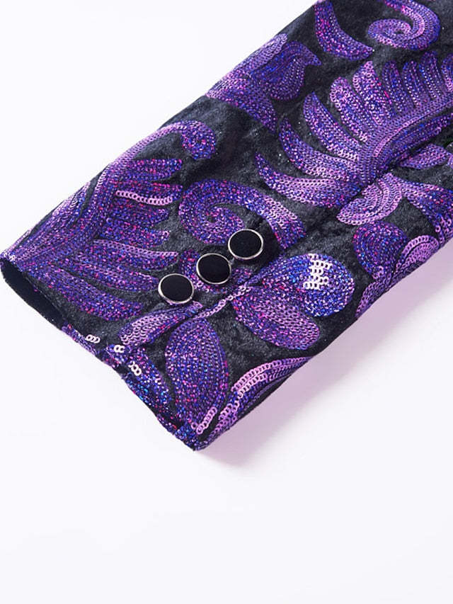 Single-Button Tailored Men's Disco Suit In A Two-Piece Design