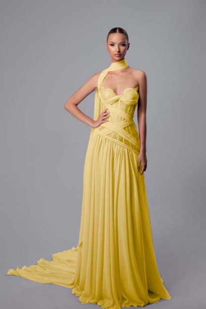 Strapless Sweetheart Sleeveless Long Prom Dress With Pleated