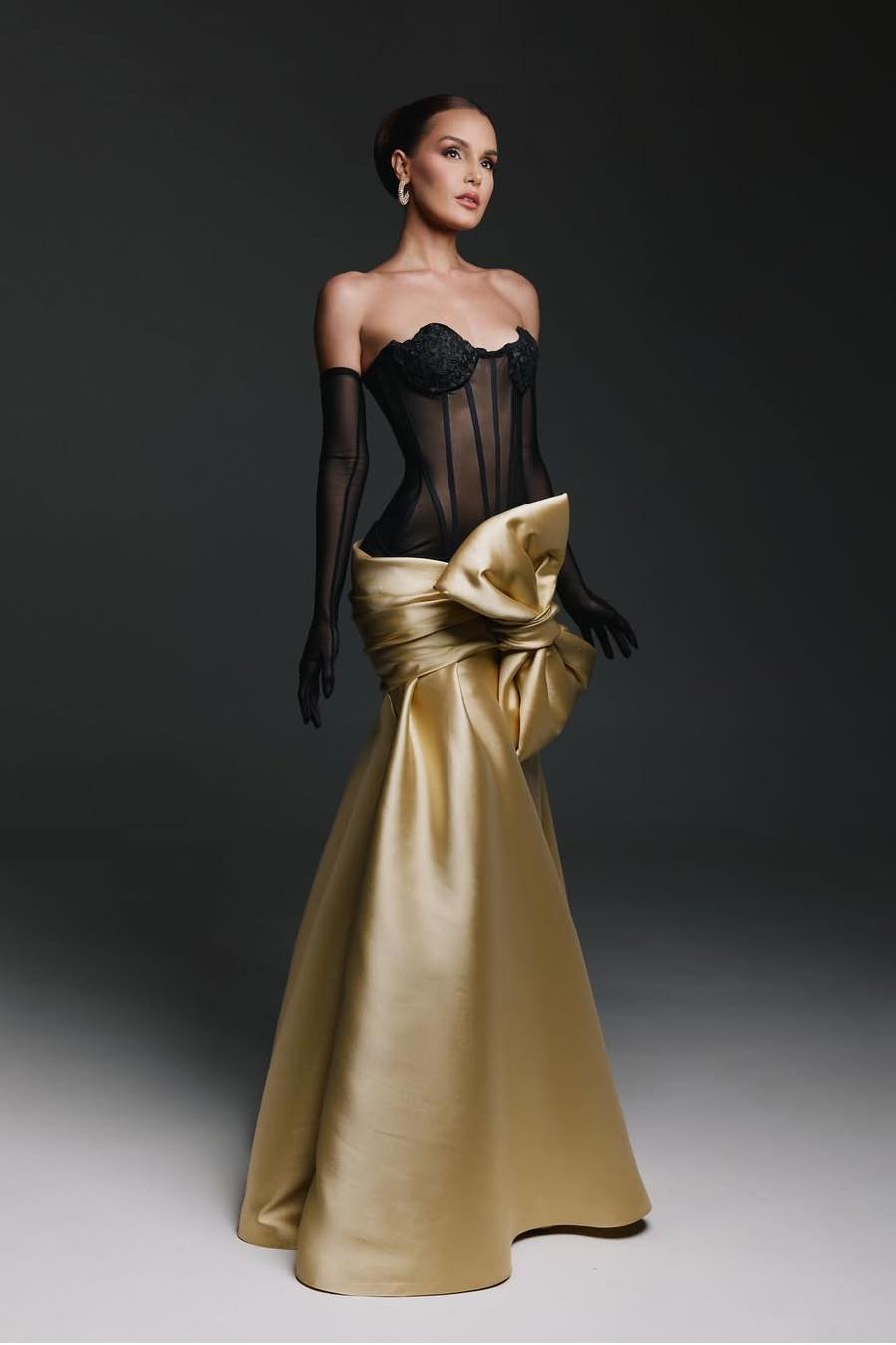 Strapless Sweetheart Sleeveless Long Mermaid Prom Dress With Gloves