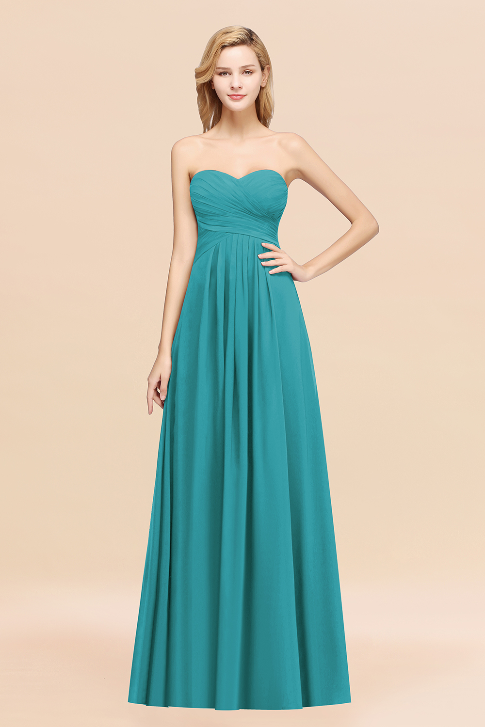 BMbridal Vintage Sweetheart Long Grape Affordable Bridesmaid Dresses Online-BMbridal