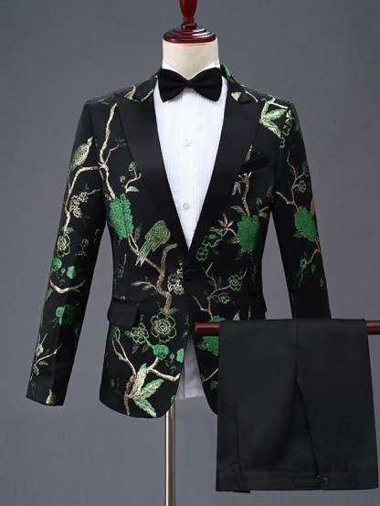 Single-Button Tailored Men's Suit For Homecoming And Parties Two-Piece Set