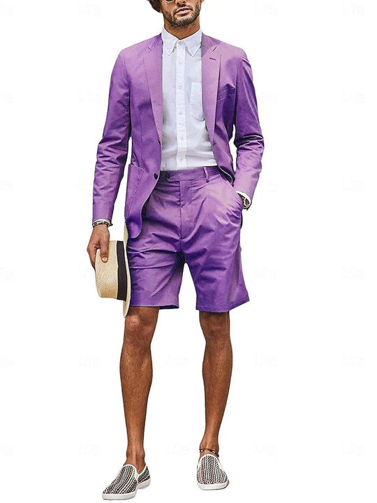 Two-Button Single Breasted Tailored Fit Wedding Suit For Men