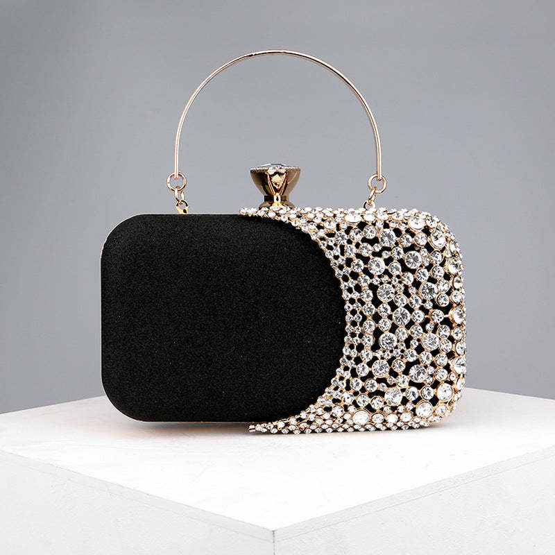 Retro Versatile Clutch Bags with Imitation Diamond