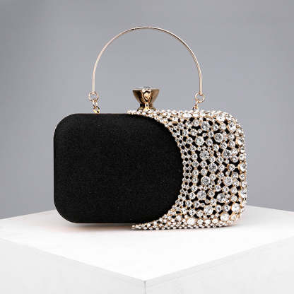 Retro Versatile Clutch Bags with Imitation Diamond