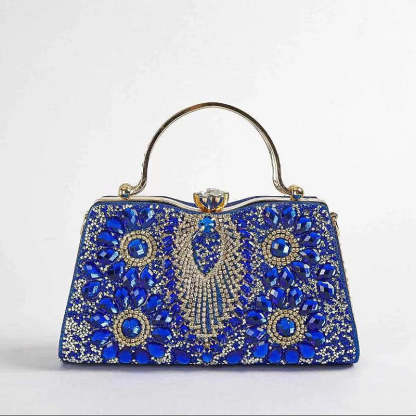 Shiny Hand Clutch Bags with Imitation Diamonds