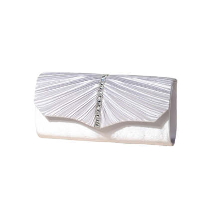 Metal Folds Clutch Bags with Glitter Envelope
