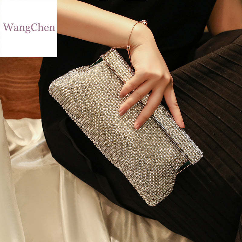 Crossbody Clutch Bags with Imitation Diamond Sequins
