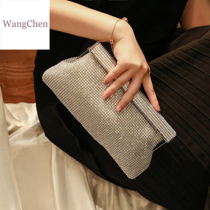 Crossbody Clutch Bags with Imitation Diamond Sequins