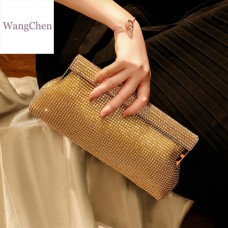 Crossbody Clutch Bags with Imitation Diamond Sequins