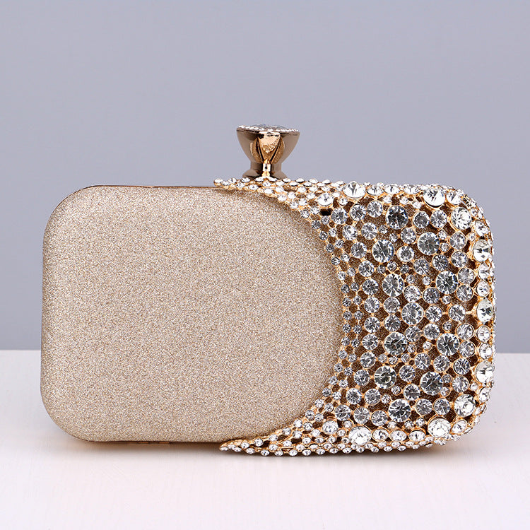 Retro Versatile Clutch Bags with Imitation Diamond
