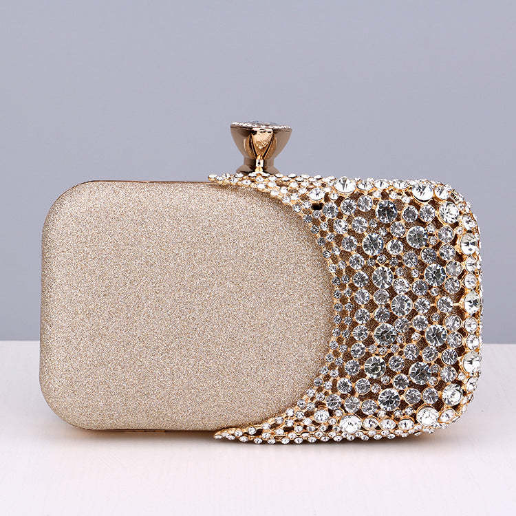 Retro Versatile Clutch Bags with Imitation Diamond