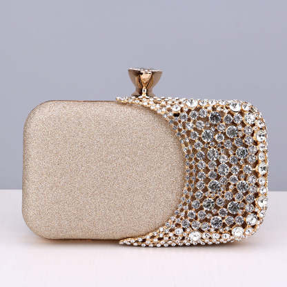 Retro Versatile Clutch Bags with Imitation Diamond