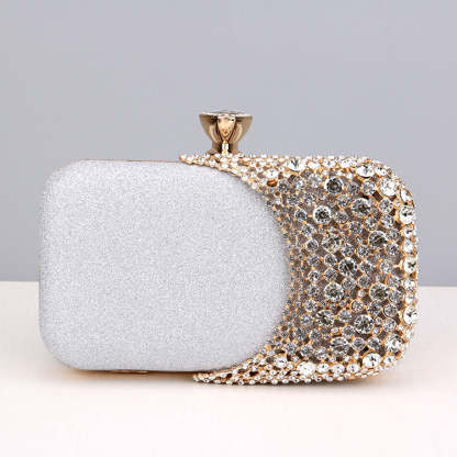 Retro Versatile Clutch Bags with Imitation Diamond