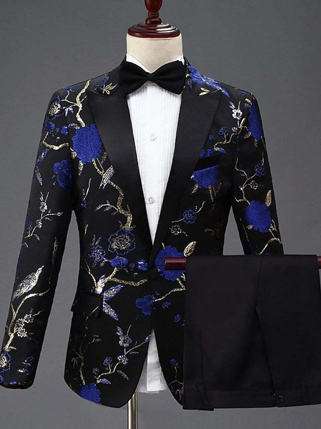 Single-Button Tailored Men's Suit For Homecoming And Parties Two-Piece Set