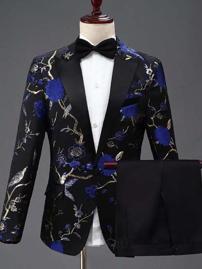 Single-Button Tailored Men's Suit For Homecoming And Parties Two-Piece Set