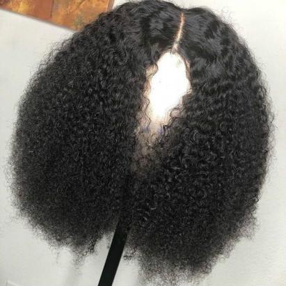 Super Natural Heavy Full Curly Bob Hair Wig