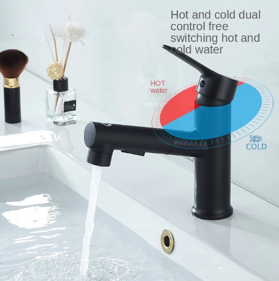 retractable spray faucet