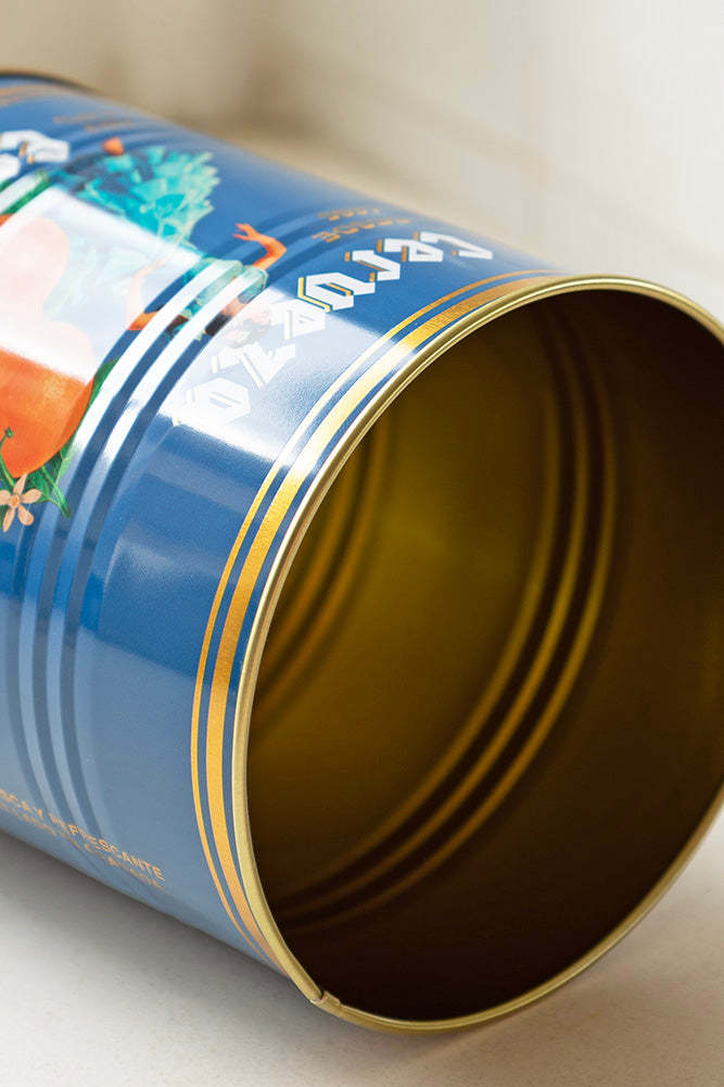 Set Of 2 Flamenco & Orange Kitchen Storage Tins