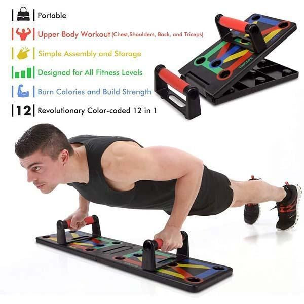 12-in-1 Workout Push-up Stands Body Building Exercise Tools
