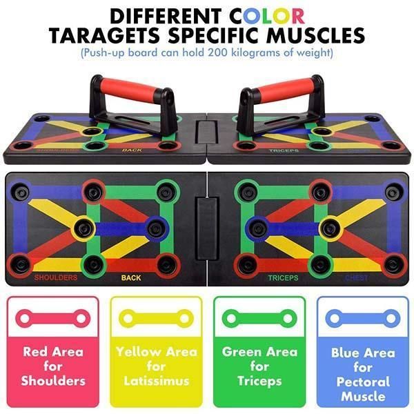 12-in-1 Workout Push-up Stands Body Building Exercise Tools