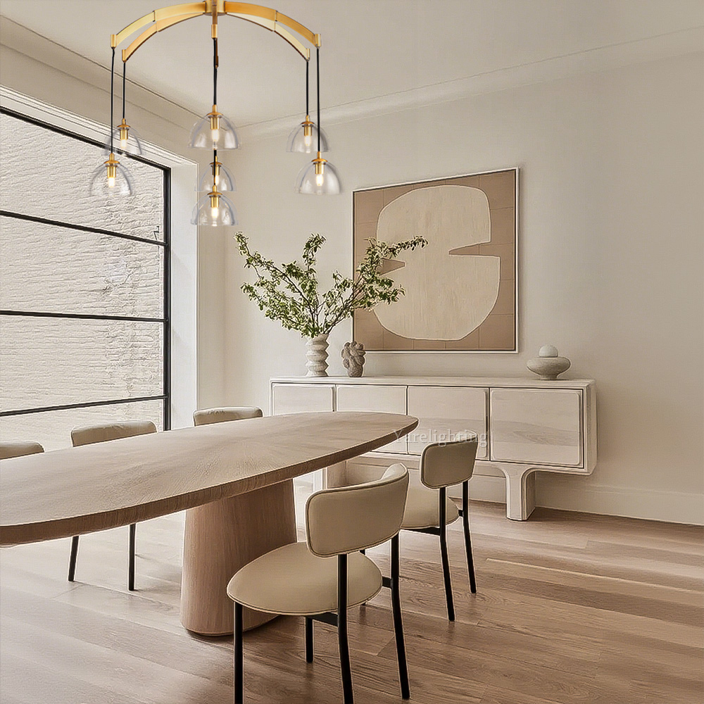 Hemisphere Round Chandelier 36''-Vancei