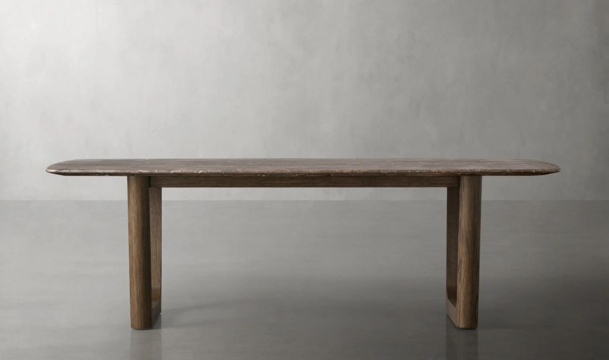 Saint Germain Stone Dining Table
with Rennes Base 96"