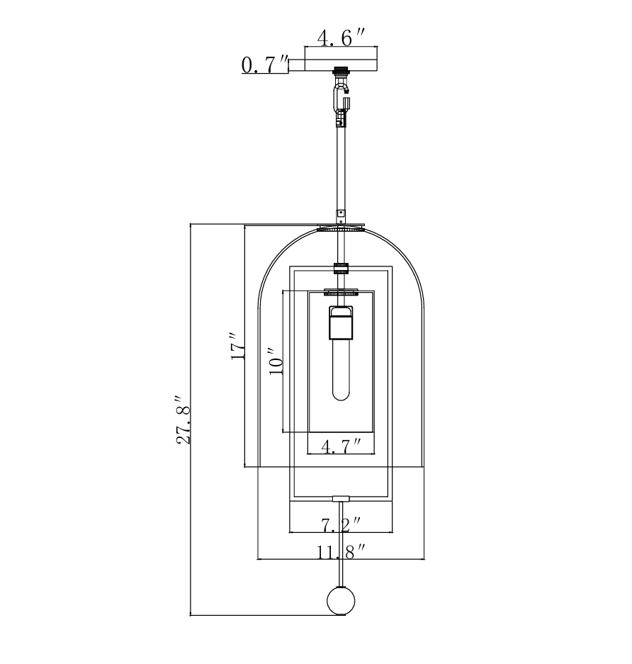 Sophia Brass Grand Wall Sconce With Glass Shade-Vancei