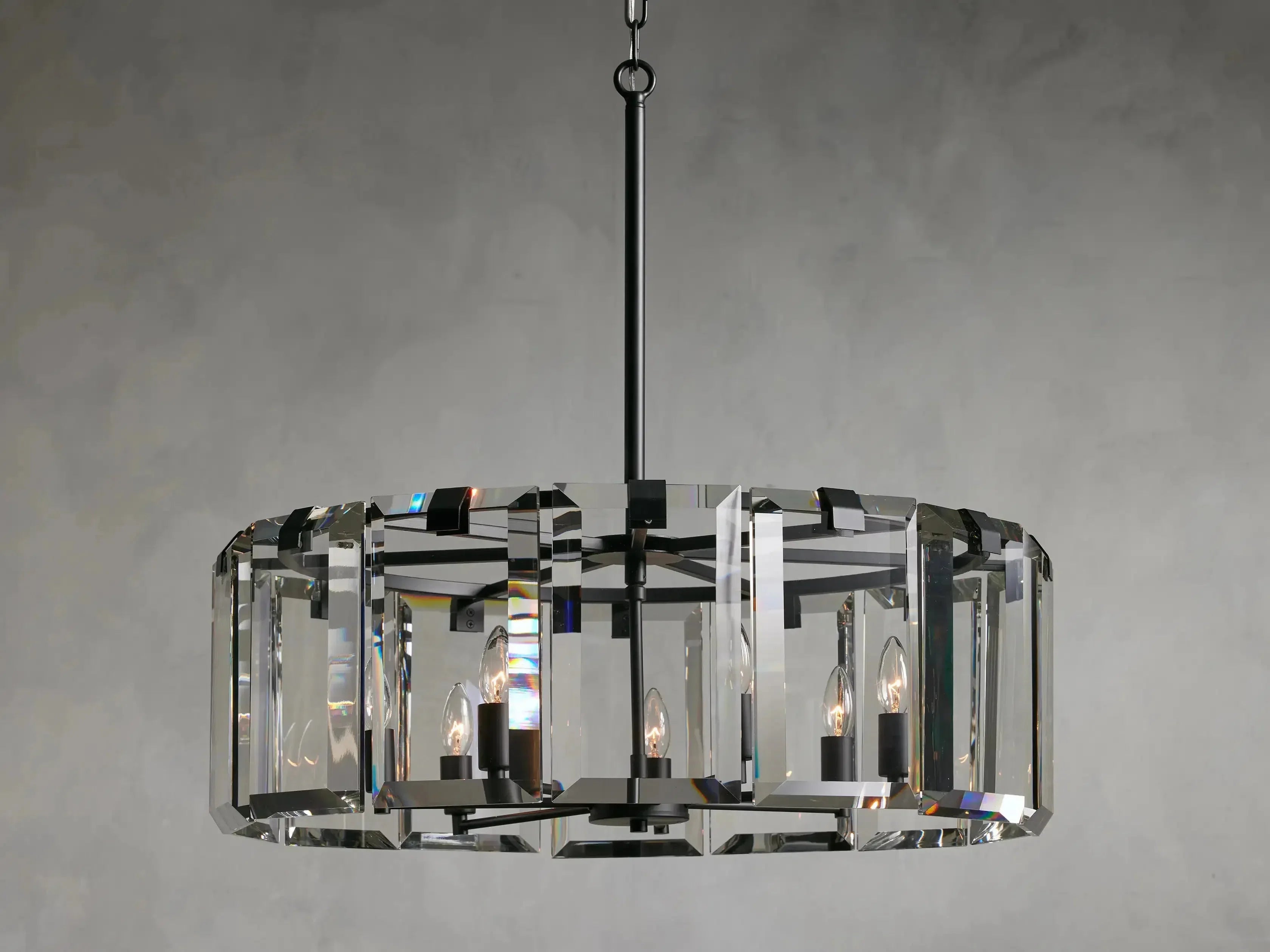 Crystal Prism Round Chandelier 5Light 7Light