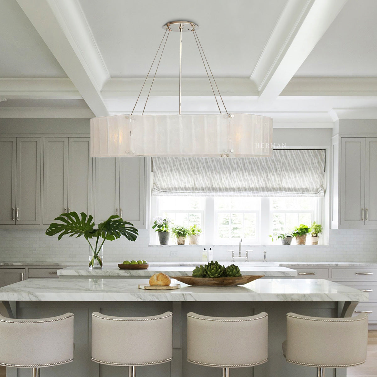 Willamette 48" Oval Round Crystal Chandelier