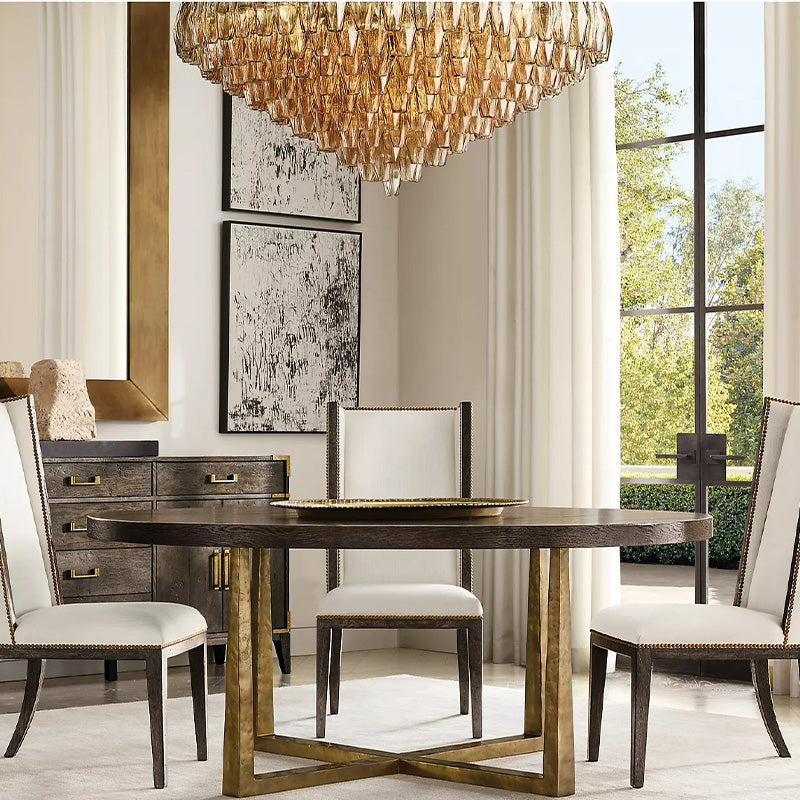 Chiara Clear Glass Tiered Round Chandelier 61"-Vancei