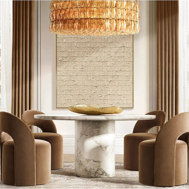 Evelyn Crystal Round Chandelier 62"-Vancei