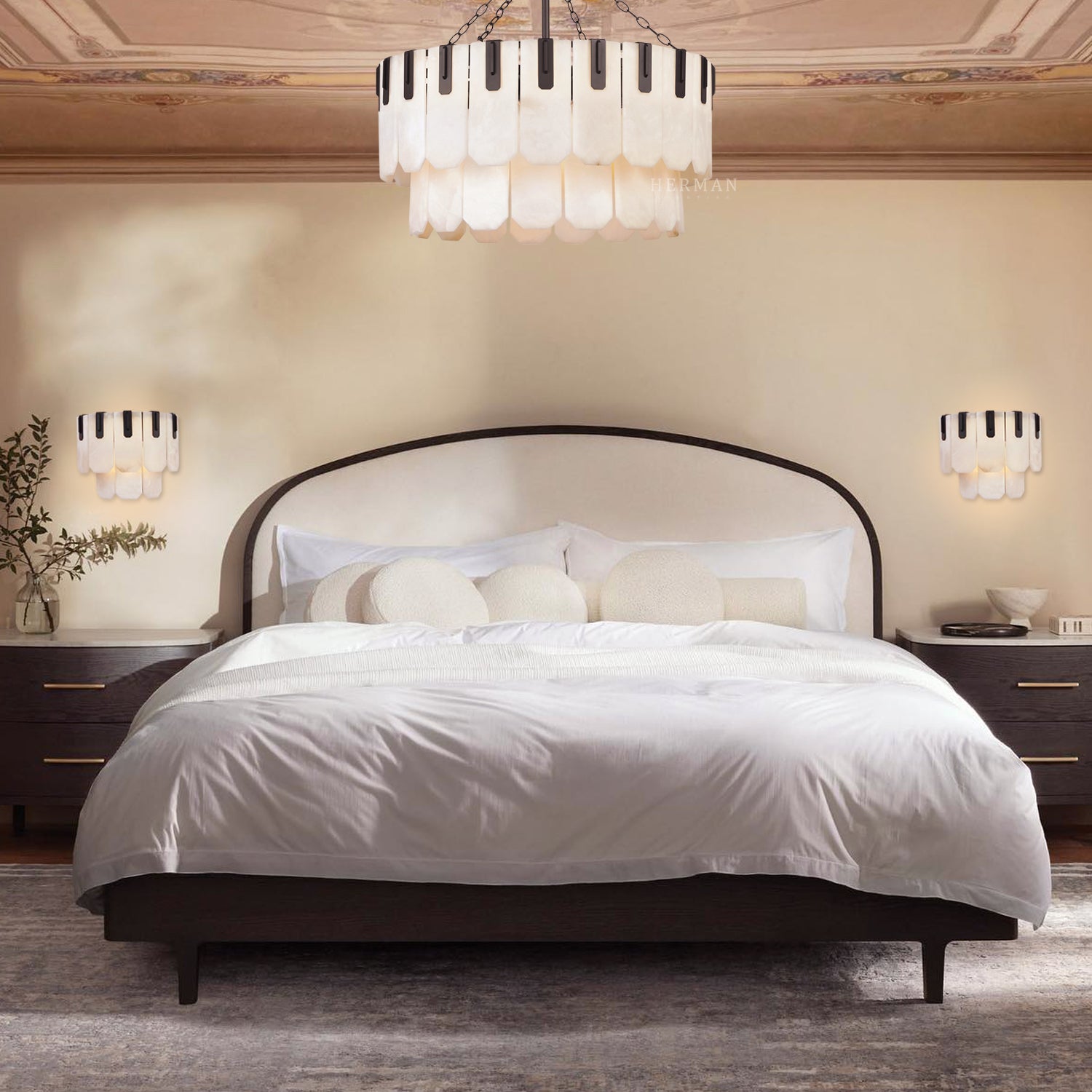 Nadia Alabaster LED Sconce