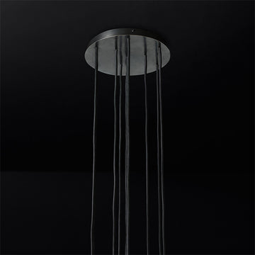 Bille De Crystal Ball Cluster Chandelier 14"-Vancei