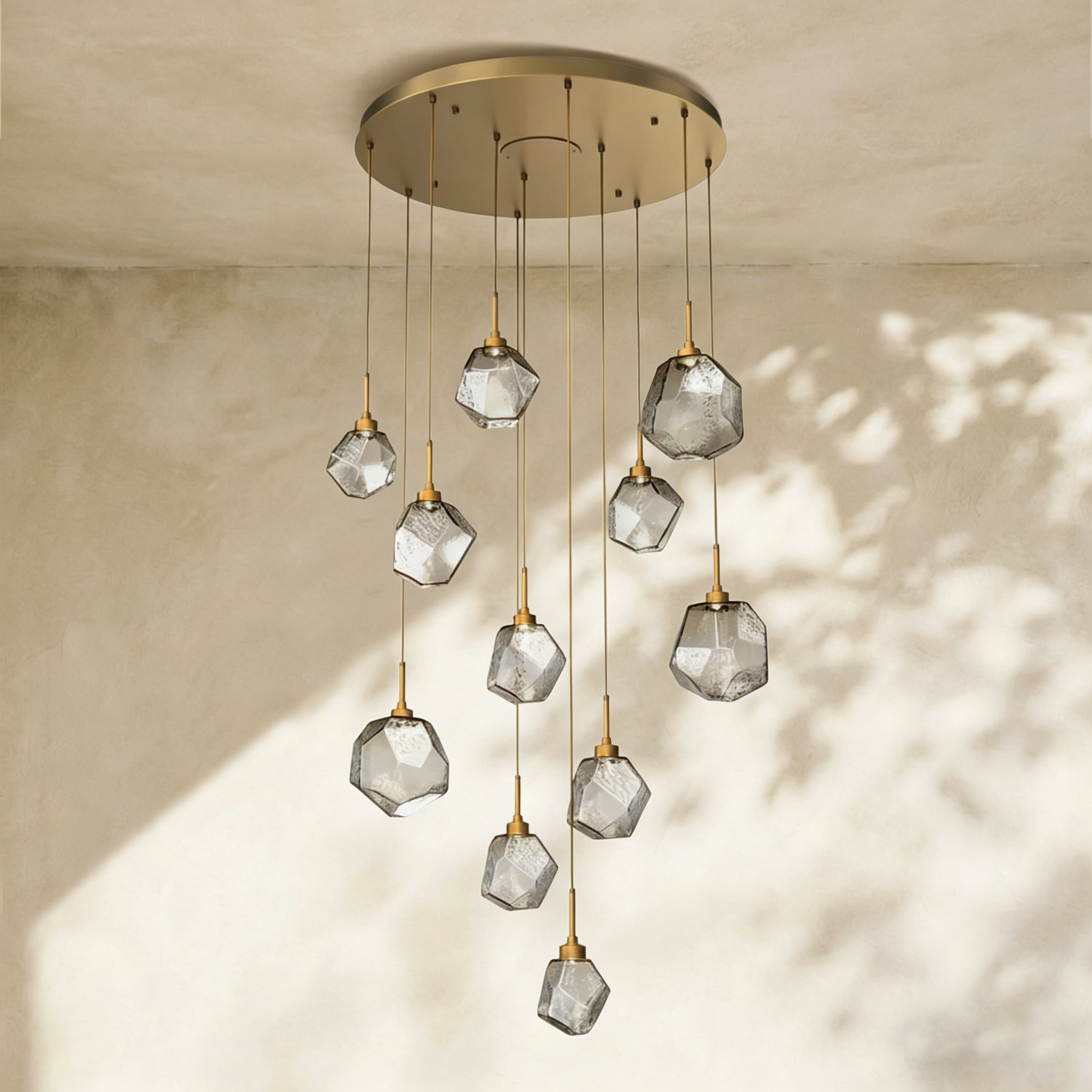 Art Twisted Round Chandelier